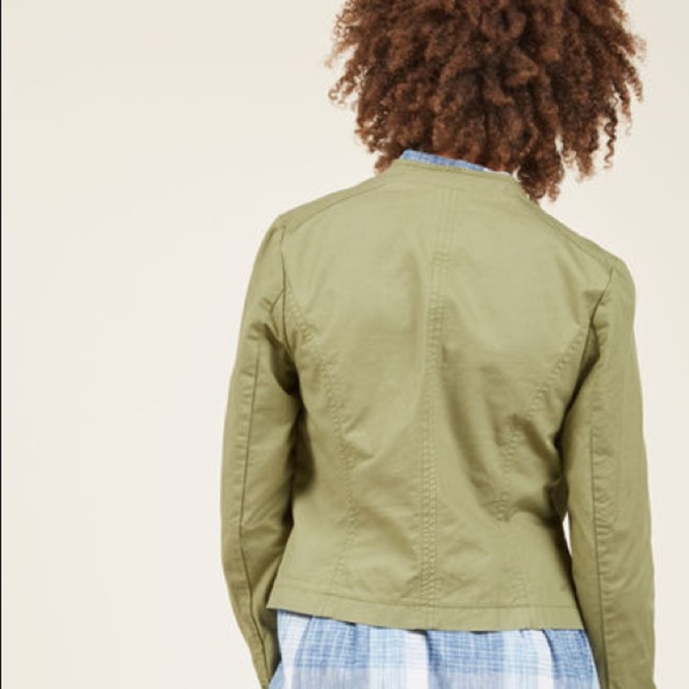 Modcloth Olive Green Jacket - Picture 2 of 2